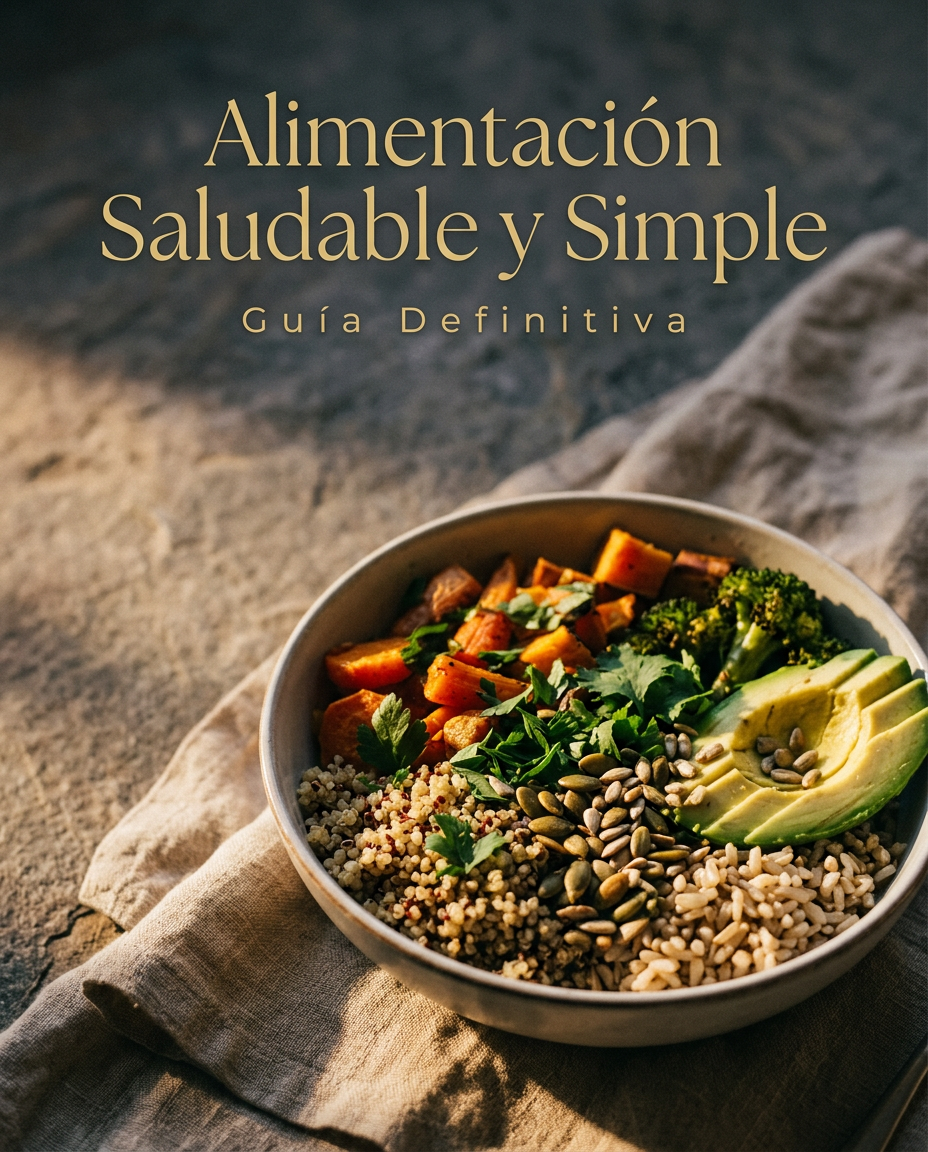 GUÍA COMPLETA DE ALIMENTACIÓN SALUDABLE Y SIMPLE + 3 SÚPER BONOS DE REGALO